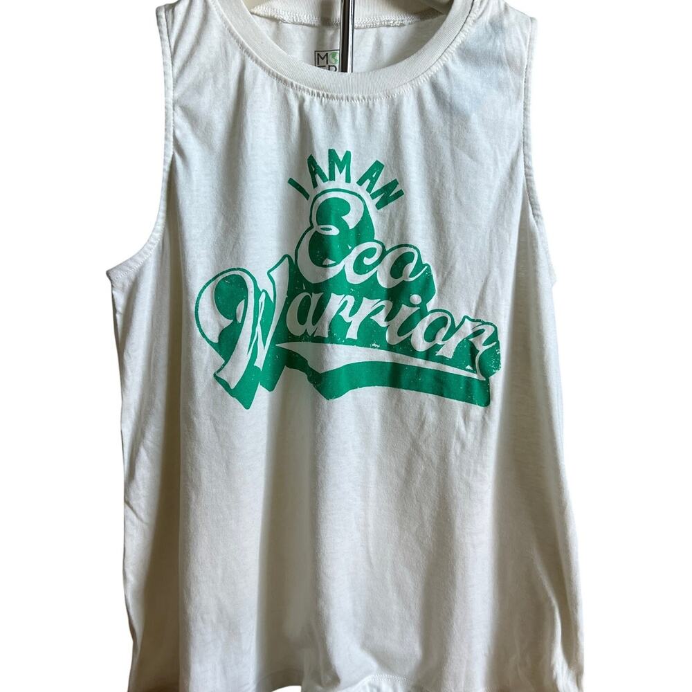 Eco Warrior Women's Beige Graphic Tank Top - Size Medium - NWT
